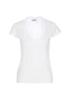 Dondup Woman Sweater White Size 8 Viscose, Polyester In White
