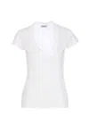 Dondup Woman Sweater White Size 8 Viscose, Polyester In White