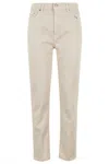 Dondup Straight-leg Trousers In Neutrals