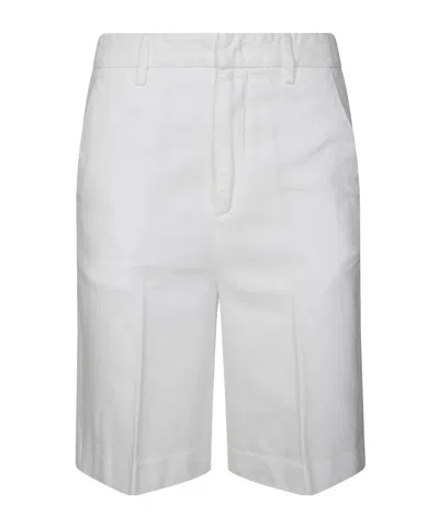 Dondup Logo Detail Shorts In White