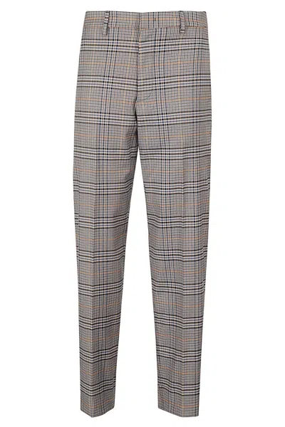 DONDUP TAILORED PANTS WITH MICAELA CHECK PATTERN