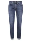 Dondup Tailored Straight Leg George Pants In Blue