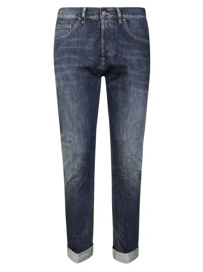 Dondup Tailored Straight-leg Jeans With Classic Five-pocket Design In Blue