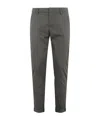 Dondup Gaubert Trousers In Wool Canvas In Gray