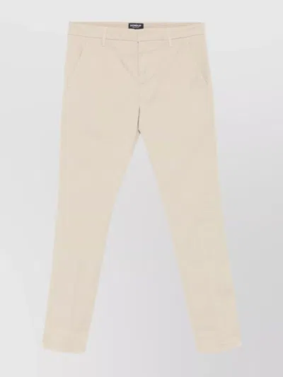 Dondup Tailored Trousers Featuring Belt Loops In Neutral