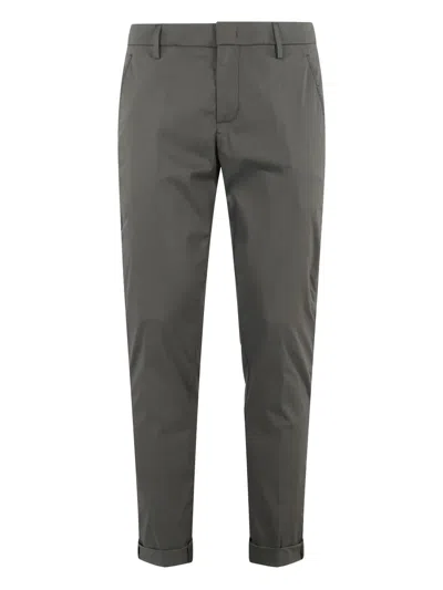 Dondup Gaubert Trousers In Wool Canvas In Grey