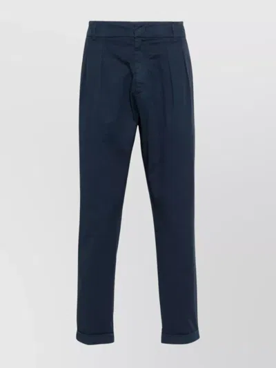 DONDUP TAILORED TROUSERS WITH POCKETS AND CUFFS
