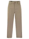 Dondup Belt Loop Belt Casual Pants In Beige