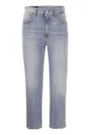 Dondup Tami Jeans Cinque Tasche A Gamba Larga