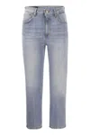Dondup Tami Jeans Cinque Tasche A Gamba Larga In Blue