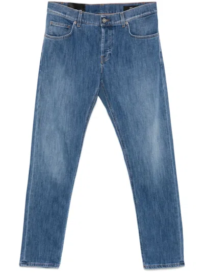 Dondup Tapered Jeans In Blue