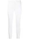 Dondup Tapered-leg Cropped Trousers In White