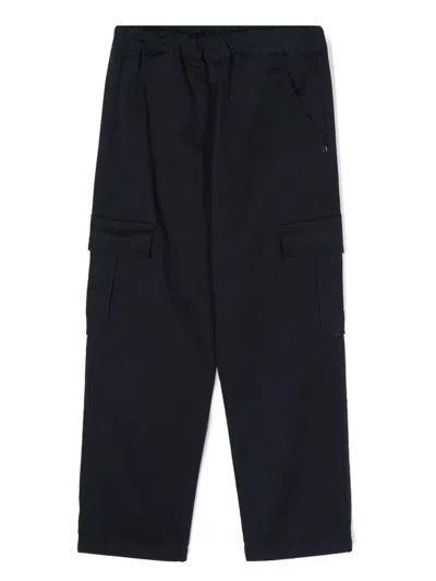 Dondup Kids' Tapered-leg Trousers In Blue