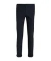 Dondup Trousers With Cuffed Hem And Front Crease In Black