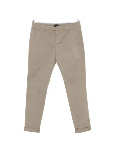 Dondup Tapered-leg Chinos In Gray