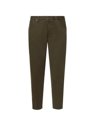 Dondup Tapered-leg Jeans In Brown