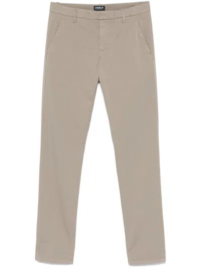 DONDUP TAUPE BROWN GAUBERT TROUSERS
