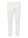 Dondup Tcon Cuffed Jeans In White