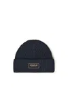 Dondup Technical Wool Hat In Blue