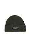 Dondup Technical Wool Hat In Brown