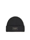 Dondup Technical Wool Hat In Black