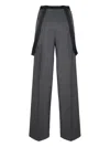 Dondup Tecla Suspenders Trousers In Gray