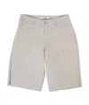 Dondup Teen Bermuda Gaubertino Sabbia In Cotone In White