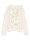 Dondup Textured Knit Turtle-neck Sweater In White