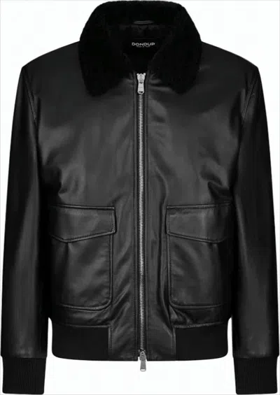 Dondup Timeless Classic Men's Jacket With Versatile Silhouette In Black