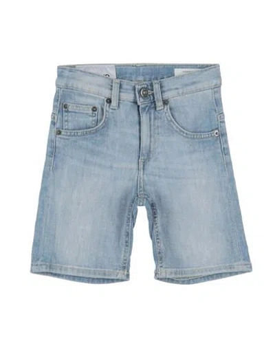 Dondup Babies'  Toddler Boy Denim Shorts Blue Size 4 Cotton, Elastomultiester, Elastane