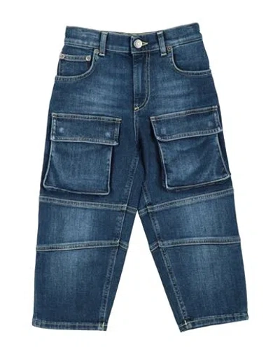 Dondup Babies'  Toddler Boy Jeans Blue Size 4 Cotton, Elastomultiester, Elastane