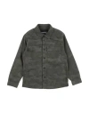 Dondup Toddler Boy Shirt Military Green Size 4 Cotton, Elastane In Green