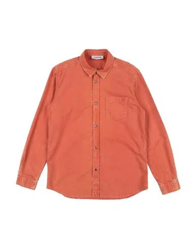 Dondup Babies'  Toddler Boy Shirt Rust Size 4 Cotton In Red