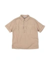 Dondup Toddler Boy Shirt Sand Size 4 Cotton In Beige