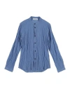 Dondup Toddler Boy Shirt Slate Blue Size 4 Cotton, Elastane In Blue