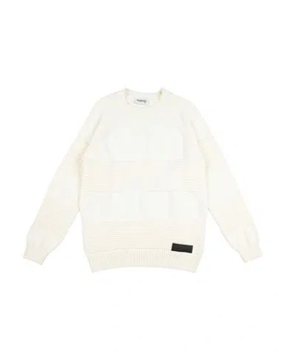 Dondup Babies'  Toddler Boy Sweater Off White Size 3 Cotton, Merino Wool