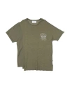 Dondup Toddler Boy T-shirt Military Green Size 4 Cotton, Elastane In Green