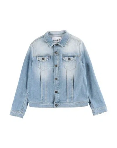 Dondup Babies'  Toddler Girl Denim Outerwear Blue Size 4 Cotton, Elastomultiester, Elastane