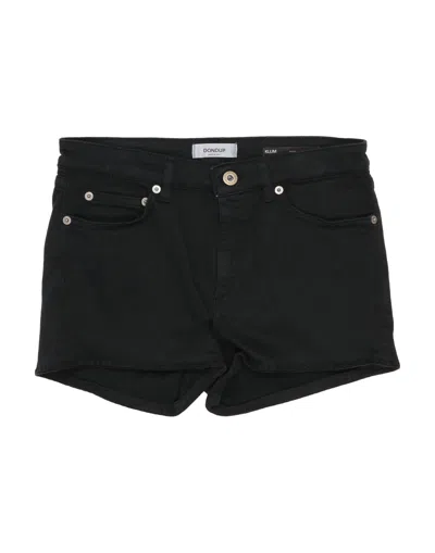 Dondup Toddler Girl Denim Shorts Black Size 4 Cotton, Elastomultiester, Elastane In Black