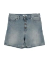 Dondup Toddler Girl Denim Shorts Blue Size 3 Cotton, Elastane In Blue