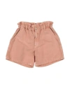 Dondup Toddler Girl Denim Shorts Salmon Pink Size 4 Cotton, Linen In Pink