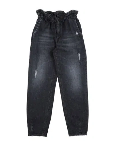 Dondup Babies'  Toddler Girl Jeans Black Size 4 Cotton, Elastane