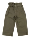 Dondup Babies'  Toddler Girl Jeans Military Green Size 4 Cotton, Elastomultiester, Elastane