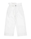 Dondup Babies'  Toddler Girl Jeans White Size 4 Cotton, Elastomultiester, Elastane