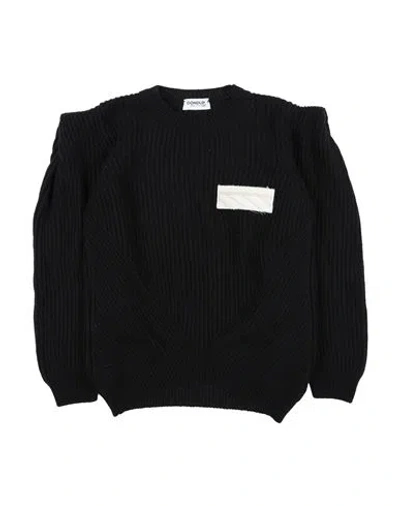 Dondup Babies'  Toddler Girl Sweater Black Size 4 Viscose, Merino Wool, Polyamide, Cashmere