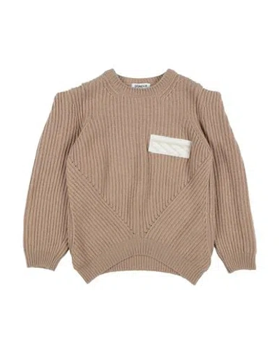 Dondup Babies'  Toddler Girl Sweater Sand Size 4 Viscose, Merino Wool, Polyamide, Cashmere In Beige