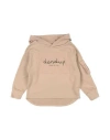 Dondup Toddler Girl Sweatshirt Beige Size 4 Cotton, Elastane In Beige