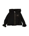 Dondup Toddler Girl Sweatshirt Black Size 4 Cotton, Elastane In Black