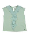 Dondup Toddler Girl T-shirt Sage Green Size 4 Cotton In Sage Green