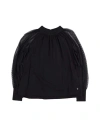 Dondup Toddler Girl Top Black Size 4 Cotton, Elastane, Polyamide, Polyester In Black